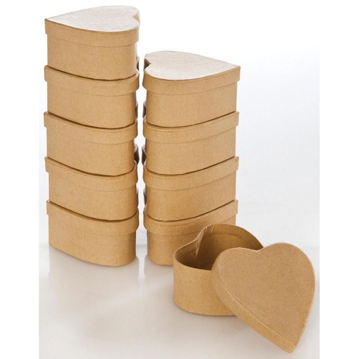 [FOL324] Set van 10 dozen HART, 8.0x7.5x4.0 cm - naturel