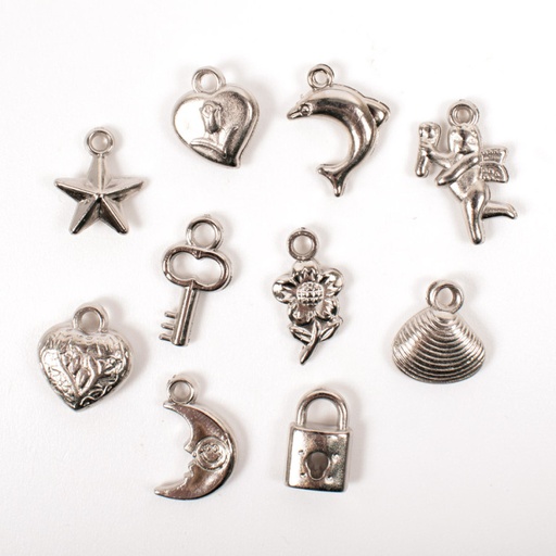 [P19314] Beads Métal Argenté 200 P