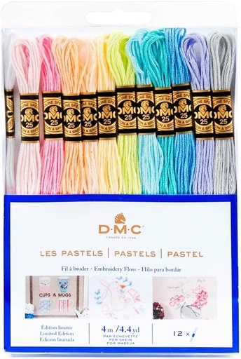 [DMC036MPA] DMC Prism Mouliné, assortiment 36 strengen, Pastelkleuren