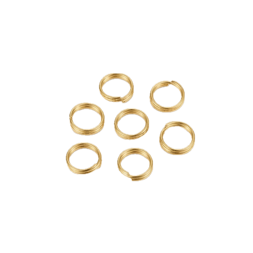 [P19074] Splitring Goud, 4 mm - 100 Stuks