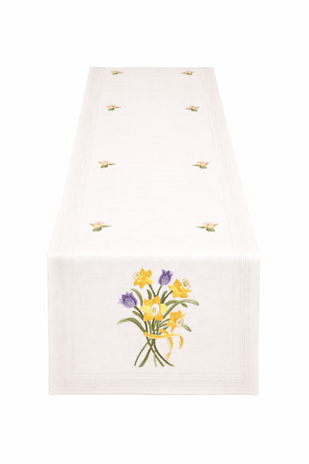 [BE40#11151] Kit Chemin de Table dessin pré imprimé avec fils 40x100cm