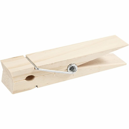 [054248] Pince à Linge Géante, L: 15 cm, L: 3,5 cm, Bouleau, 1Pièce