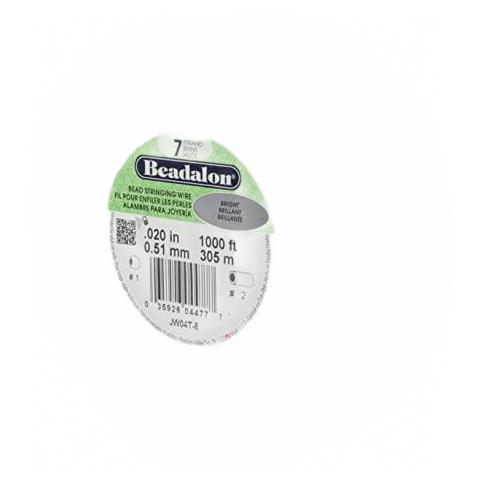 [890052] Beadalon kabeldraad, 0.46 mm - 305 m, Zilver