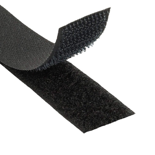 [008013] Velcro (haak+lus), 20mm, opnaaibaar, zwart, 2.5m
