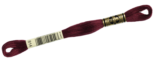 [DMC117MC#814] DMC 117 Mouliné Spécial, fil à broder, boîte à 12 écheveaux, coloris 814