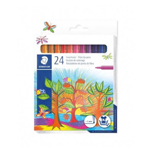 [S325C24] Staedtler Noris Feutre - Étui carton 24 Pc