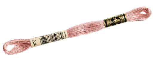 [DMC117MC#224] DMC 117 Mouliné Spécial, fil à broder, boîte à 12 écheveaux, coloris 224