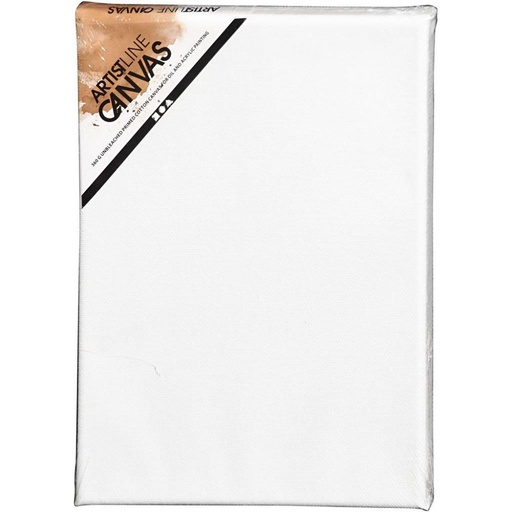 [101191] Gespannen canvas, D: 1,6 cm, afm 18x24 cm, 360 gr, wit