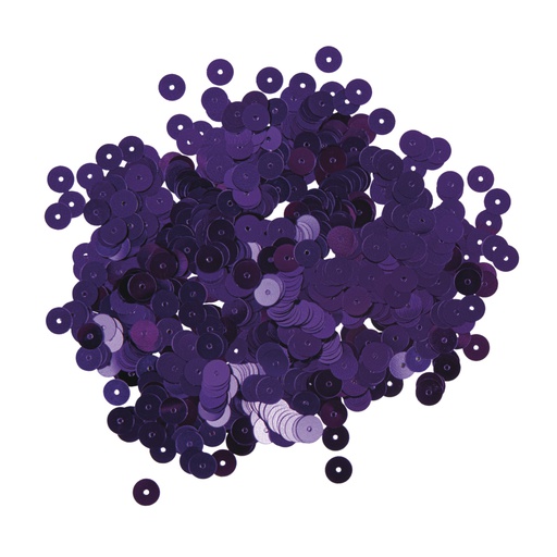 [R39268#39] Pailletten, glad, 6mm ø, d.lila, box 4000 stuks