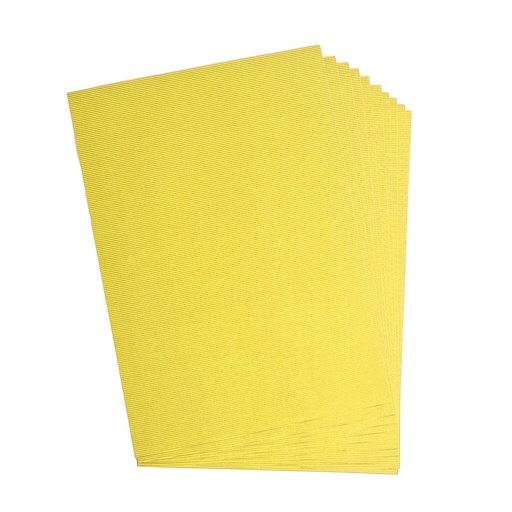 [2520#12] Carton ondulé, 50x70cm, 1 feuille, jaune citron