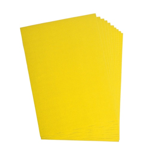 [2520#14] Carton ondulé, 50x70cm, 1 feuille, jaune