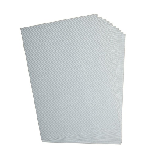 [2520#60] Carton ondulé, 50x70cm, 1 feuille, argent