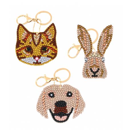 [CAKC#A2] Crystal Art Keyring Perfect Pets