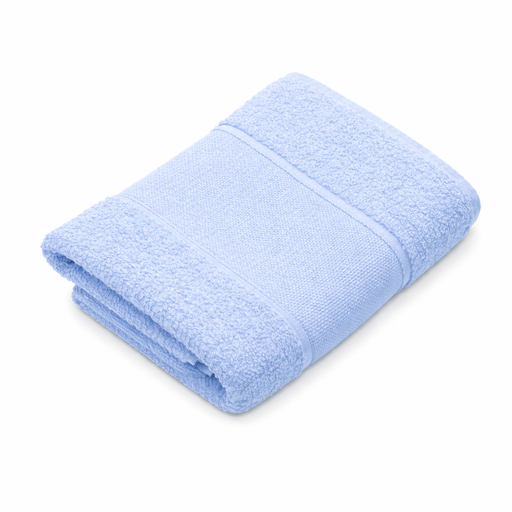[B12270DT#07] Drap de bain Softline galon aida 70x140cm, bleu clair