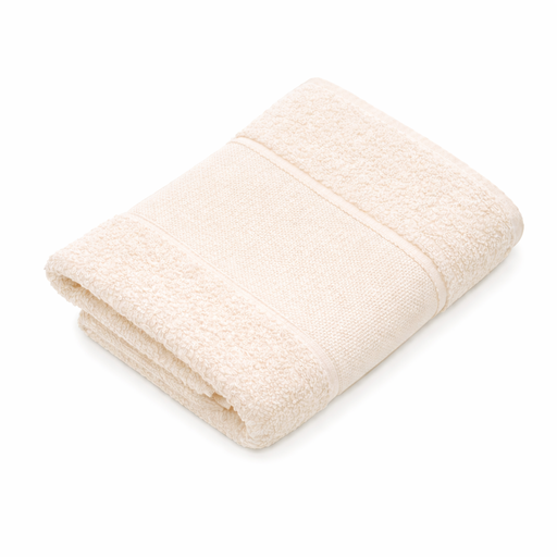 [B12270DT#02] Badlaken Softline aidarand 70x140cm, Gebroken Wit