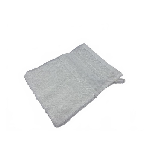 [B12270WH#02] Washandje Softline aidarand 23x15cm, Gebroken Wit