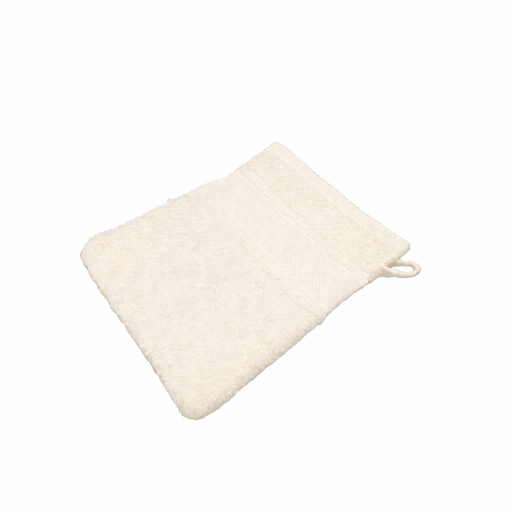 [B12270WH#02] Washandje Softline aidarand 23x15cm, Gebroken Wit