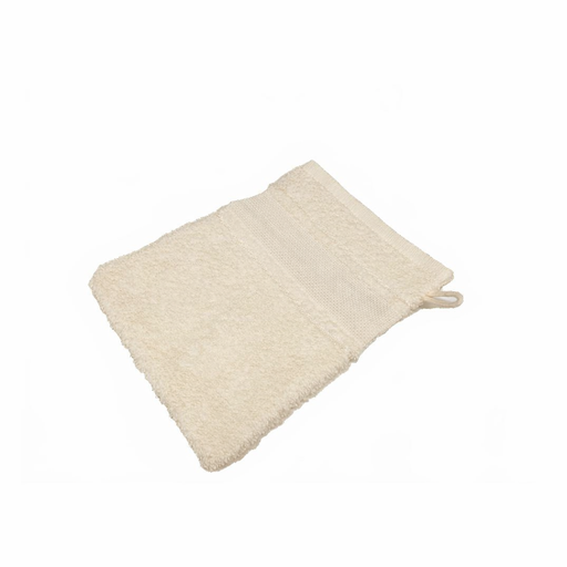[B12270WH#03] Washandje Softline aidarand 23x15cm, Ecru