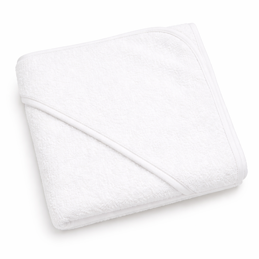 [B12270BC#01] Cape de bain galon aida 80x80cm, blanc