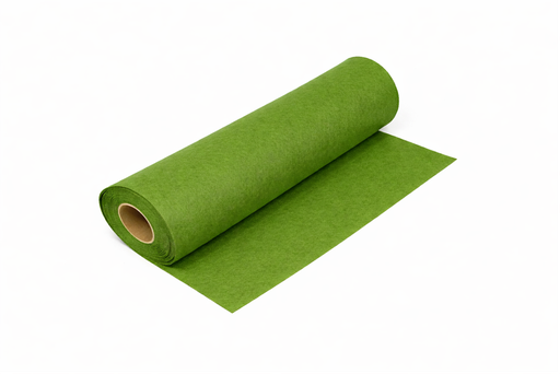 [2832#132] Hobbyvilt (40% wol), 180cm breed, 1,5mm dik, 250gr/m, Lichtgroen