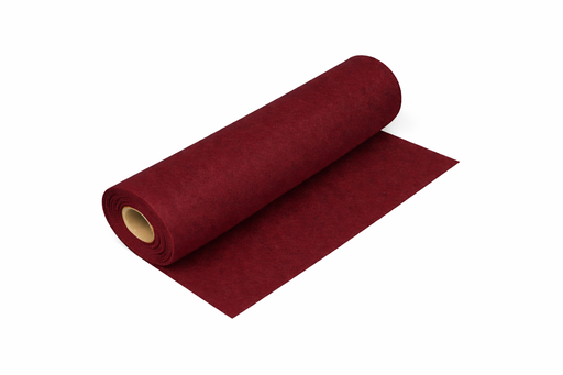 [2832#145] Hobbyvilt (40% wol), 180cm breed, 1,5mm dik, 250gr/m, Wijnrood