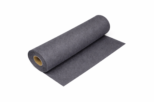 [2832#137] Feutre de bricolage (40% laine), largeur 180cm, épaisseur 1,5mm, 250gr/m, Gris foncé
