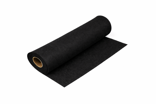 [2832#140] Feutre de bricolage (40% laine), largeur 180cm, épaisseur 1,5mm, 250gr/m, Noir