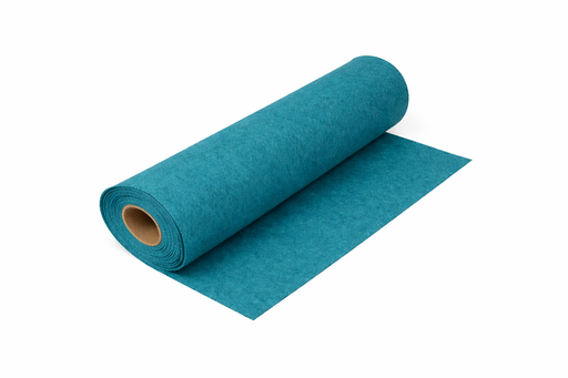 [2832#156] Hobbyvilt (40% wol), 180cm breed, 1,5mm dik, 250gr/m, Turquoise