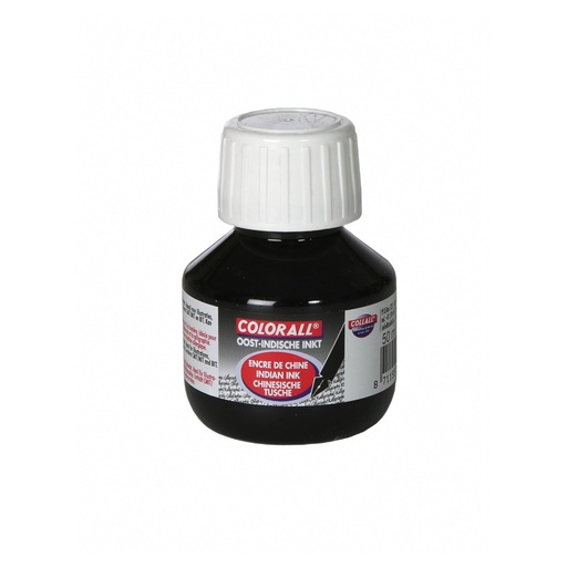 [OI0050] Encre de Chine, Collorall - 50ml - Noir