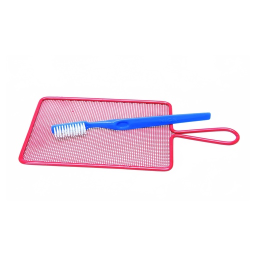 [101198] Spatraam met spatborstel, Rood