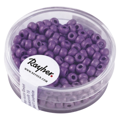 [R14316#314] Metallic-rocailles, dépolies, violet, 4 mm, boîte 17 g