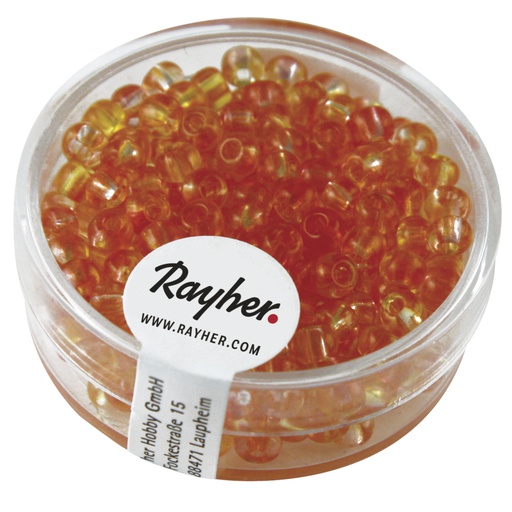 [R14382#212] Rocailles, ø 4 mm, Two Tone, doosje à 17 g - koraal