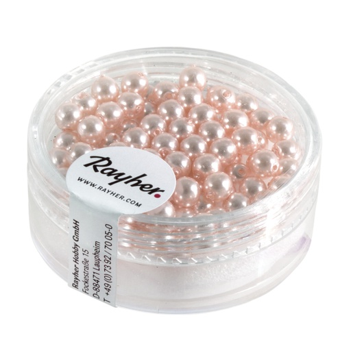 [R14400258] Renaissance Perles en verre , 4mm ø, rosé, boîte 85pces