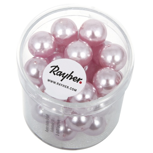 [R14403310] Renaissance glaskralen, 10mm ø, orchidee, doosje 35st.