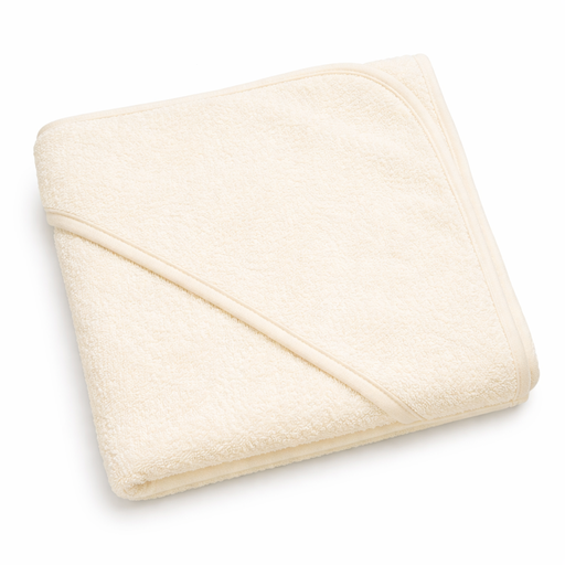 [B12270BC#03] Cape de bain galon aida 80x80cm, ecru