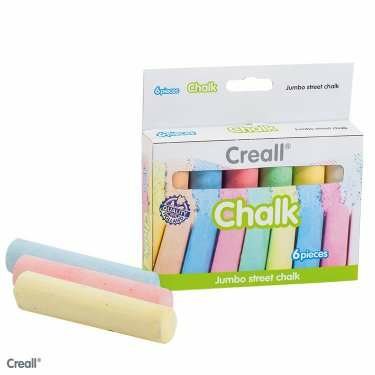 [906010] Stoepkrijt extra dik, Kleurassortiment - 6 stuks