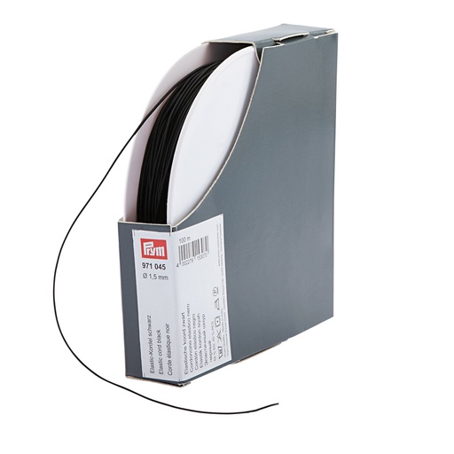 [971045] Corde élastique 1,5 mm - 100m - Noir