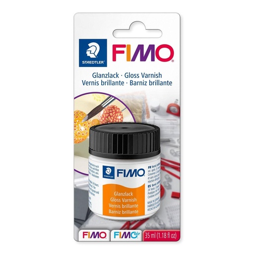 [S870401BK] Fimo vernis brillant 35 ml à base d’eau - blister