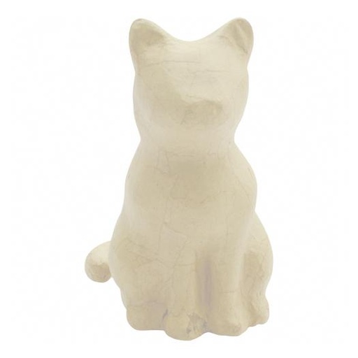 [DE-SA#214] Décopatch Figurine SA "Chat assis" (13x9,5x15cm)