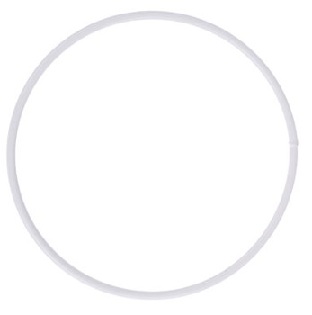 [280235] Anneaux en Métal, Revêtus, Ø35cm, Blanc
