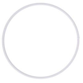 [280230] Draadring Metaal, wit gelakt - 30 cm