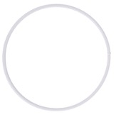 [280218] Anneaux en Métal, Revêtus, Ø18cm, Blanc