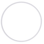 [280215] Anneaux en Métal, Revêtus, Ø15cm, Blanc
