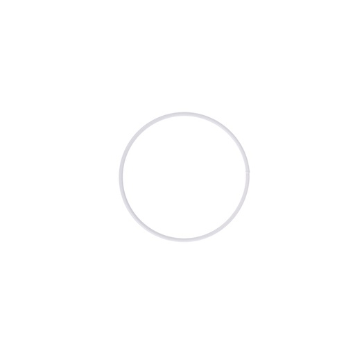 [280210] Draadring Metaal, wit gelakt - 10 cm