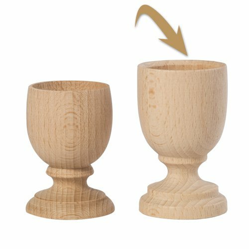 [215505] Coquetiers 4,5 cm, 6 pieces - Hêtre