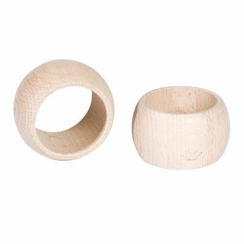 [215025] Anneaux Serviette 5 cm, 25 pieces - Hêtre