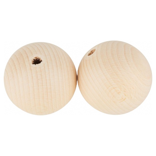 [P211040] Boules en Bois 40mm, 25pc