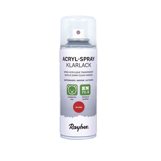 [R34467000] Acryl spray blanke lak, glanzend, bus 200ml