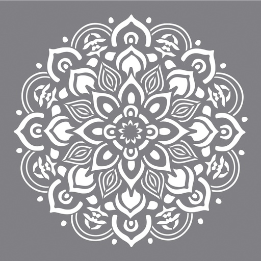 [R38969000] Pochoir Mandala, 30,5x30,5cm, sct. 1 pièce