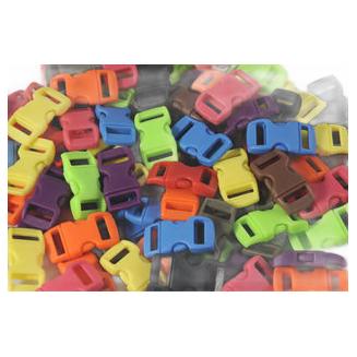 [P175067] Click Buckle 11mm, assortiment de couleurs, 50 piéces